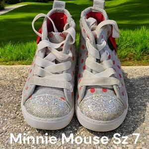 Minnie Mouse Hi Top Sneakers Sz 7